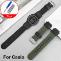 【Buried Buzie】18mm Nylon Watch Strap for Casio W800H Black Green Bracelet SGW400 F91W F84 F105/108/A158/168 AE1200/1300. 