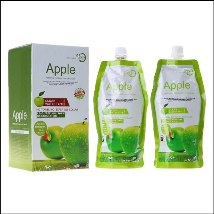Apple Hair Colour || With a unique formula, it only stays on hair and leave your skin after washing and gives you a natural look || Remain for 20 Days on hairs || Washed after 20 mins of apply || Personal use and Salon use || For all skin and gender types