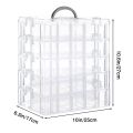 Premium Jewelry Organizer Box 5 layers 40 sections Multipurpose Stackable Box (Dimension length 9 Inches , width 6.5 Inches, height 8.5 Inches). 