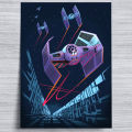 STAR WARS Sticker Poster, Tie Fighter. 