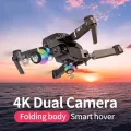 E88 Pro Drone with DUAL Camera, WiFi FPV 1080P HD Dual Foldable RC Quadcopter Altitude Hold, Headless Mode, Visual Positioning, Auto Return Mobile App Control. 
