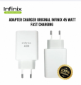 infinix Original 45W Fast Charger  Original infinix 45W Fast Charging Adapter with Cable  infinix 45 Watt Box Pulled Original Power Adaptor with 100cm Cable for Note 20, Note 30, 40, 40pro 5G, Zero 30, Zero x,Zero x Pro Zero 20, Gt 20, Gt 50pro,Hote 40. 