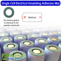 50/100pcs 18650 Li-ion Battery Insulation Gasket Barley Paper Battery Pack Cell Insulating Glue Patch Electrode Insulated Pads by electrica. 