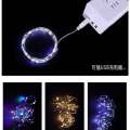 led small string lights usb copper wire string lights wholesale led light string birthday gift flower bouquet decoration charging treasure colored lights. 