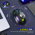 PRO Gaming Mouse RGB with 3200dpi - Breathing LED USB Wireless Optical Computer Mouse with 6 Buttons & Braided Wire including Side Buttons - Mouse with FREE Mouse Pad for laptop, PC, Gaming & Office Use by FunBug. 