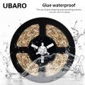 UBARO White/Warm LED Sensor Light Strip Battery Box Usb Charging Smart Home Wardrobe Infrared Human Body 1/2/3M 5V 0.35A. 