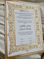 nikkah certificate frame. 