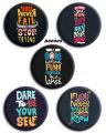 MOTIVATIONAL BADGES PACK OF 5. 