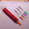 mehndi injection pen with 8 extra needle, create amazing henna designs by henna applicator pen. 