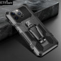Phone case Redmi 12 Shockproof Armor Stand Holder with Metal Clip Mountaineering Back cover Mi Xiaomi Redmi12 case. 