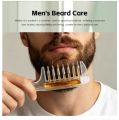 Unisex Transparent Essential Oil Applicator Massage Comb with Built-In Liquid Reservoir, Rolling Metal Teeth, Suitable for Women's Scalp Hair Growth and Men's Beard Oil Application, Home Salon Hair Care and Grooming Tool. 