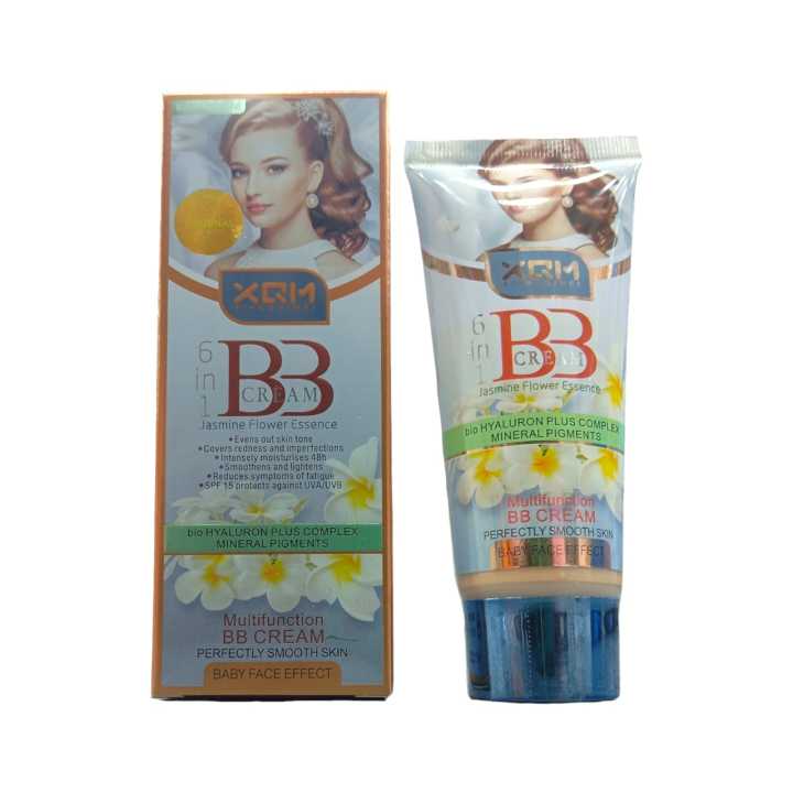 New Xqm BB Jasmine Flower Essence 6 in 1 Multifunction BB Cream With bio HYALURON Plus Complex Mineral Pigments WATERPROOF