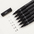 RHS Online 6PCS UNI Drawing Pen Ultra Fine Line Marker Black Ink 005 01 02 03 05 08 Micron Sketch Pen Art Supplies. 