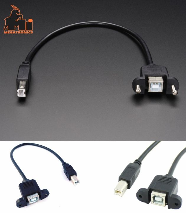 Panel Mount USB Cable B Male To B Female Arduino Daraz pk panel-mount-usb-cable-b-male-to-b-female-arduino-daraz-pk