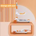 Seat Scooty Body Light WIth Music lights Three-Wheel Scooty for Kids High Quality kids Foldable Scooty Hot Sale! IMPORTED. 