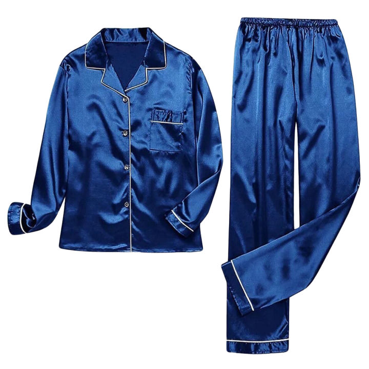 Nightwear Night Suit Satin Silk Fabric 1(Suit) For Men And Women - Comfortable and Stylish Nightwear
