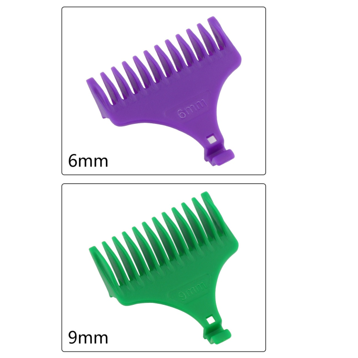 Vintage T9 Hair Clipper Limit Comb Replacement Guide Trimmer Guard 2PCS (6mm, 9mm)