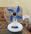 Rechargeable AC/DC Table Charging Fan 14" High Speed with Built in Battery 180 Oscillation. 