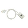 Mini Portable Extension Lead 10A 3Way Socket Electric Board With 40/76 Copper Wire. 