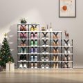 COMFORT ZOON Random color Plastic Shoe Rack 2,3,4,5,6 Tier Space-Saving Foldable Storage Organizer, Double Row Design for RVs, Bathrooms & Dorms -Durable & Lightweight, Floor Stading Shelf, Shoe Storage Organizer Standing Shel, Standing Shelf BEST QUALITY. 