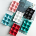 Six Grid Ceramic Egg Storage Tray Convenient Ceramic Creative Egg Grid Household Solid Color Rectangular Ceramic Egg Rack for Kitchen Organizer Home Décor Egg Storage Solution Daily Use Cooking. 