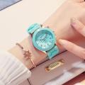 【ETOP】Relogio Feno  Fashion Casual Ladies white Silicone Geneva Quartz watch Ladies Sport Digital Watch Holiday Gift Chasy. 