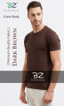 Coffee Brown T Shirt (Premium Quality Fabric) Plain by Big Zee Collections. 