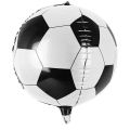 Football Foil Balloon - 22 Inch - Round Foil Balloons - Black And White Color - Unisex - Pack Of 1. 