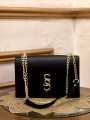 Premium PU Leather Mini Crossbody Bag for Women with Gold Chain. 