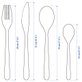 24-Piece Cutlery Set IKEA Rose-Gold. 
