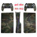 PS5 slim optical drive version pain machine sticker PS5 slim digital version pain sticker starry sky camouflage graffiti wood grain non-infringement. 