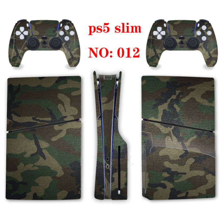 PS5 slim optical drive version pain machine sticker PS5 slim digital version pain sticker starry sky camouflage graffiti wood grain non-infringement