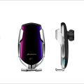 LUXACCESS Smart R2 Automatic Clamping car Wireless Charger Holder car Mobile Holder, 10W Fast Charging for Phone Xs Max/XR/X/8/8 Plus,Samsung S10/S9/S8/Note 8. 