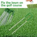 20Pcs/Set Artificial Grass Turf U Pins Fastening Lawn Tent Pegs Staple Outdoor Heavy Duty Gardening Accessories. 