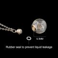 2pcs Hollow Fillable Glass Locket Hair Locket Keepsake Locket Necklace Urn Necklace For Cremation Ashes Of Loved One. 