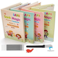 Sank Magic Copybook (4 Books + Magic Pen & 10 Ink Refills) Sank Magic Book for Montessori Children Tracing Handwriting First Preschool Baby Learning Books for Kids - EP. 