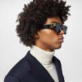 Lensify LV Brand Designer Square Sunglasses Men Women 2024 Fashion Thick Frame Sunglasses UV400 with Free LV Branded Box. 