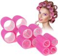 6pcs pack cling hair roller | plastic curlers | plastic hair roller | hairdressing curlers | hair design | hair beauty | hair curling | hair style | hair accessories. 