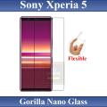 Sony Xperia 5 Unbreakable Gorilla Flexible Nano Glass Premium High Quality Screen Protector For Sony Xperia 5. 