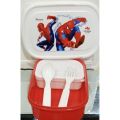 Lunch Box For School Kids DOREMOON Cartoon Character Themed With 1Small Container,1Spoon in different characters. 