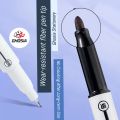 Double Side Matte Permanent Marker & Pointer Dual Tip Permanent Marker + Fine Tip Pointer Pen ( 2 Pcs Pack ) - BLACK. 