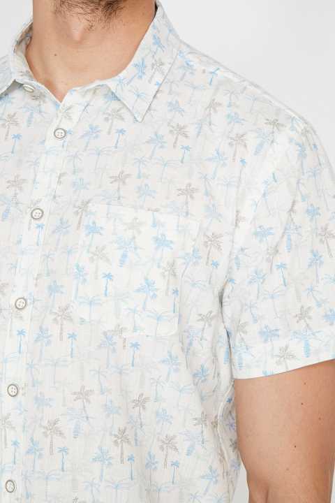 Koton%20Men's%20Blue%20Patterned%20Shirt%209YAM61054BW%20-%20Image%206