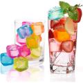 Reusable Ice Cube - Refreezable Reusable Ice Cubes for Drinks, Plastic Ice Cubes Reusable Dry Ice for Cocktails Coolers like soft drink fruit juice or Cold Coffee Different Shapes, Non Melting Ice Cubes.. 
