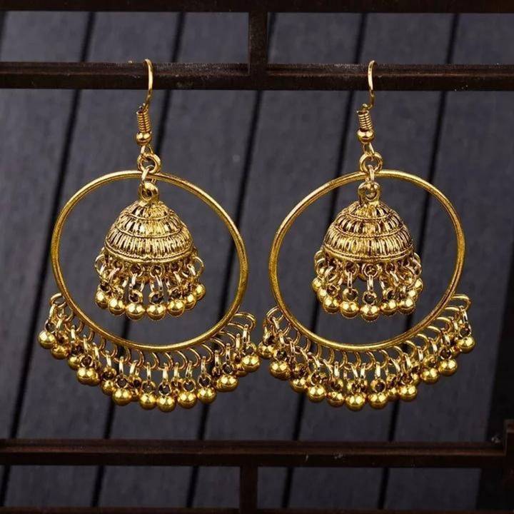 Jhumki Bali Royal Wedding Classy Crystal Fashion Earrings