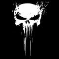 (White) Punisher Skull BLOOD Vinyl Car, Motorcycles, Laptop Decals Stickers, Auto Decoration Sticker and Accessories. 