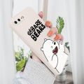 AMORVOR for iPhone 7 8 Plus Back Cover Cartoon Cute Panda Side design Soft Case Liquid Silicone Phone Cases. 