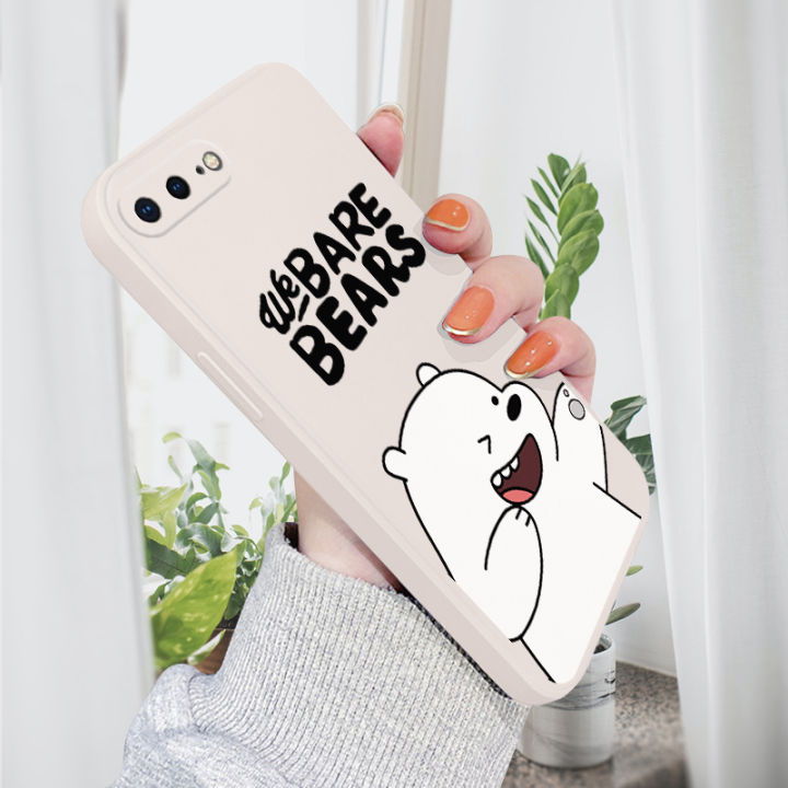 AMORVOR for iPhone 7 8 Plus Back Cover Cartoon Cute Panda Side design Soft Case Liquid Silicone Phone Cases