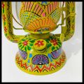 Pakistani Truck Art Lantern/Oil Burning Lantern Hand Painted Traditional Lantern Size: (14 inch). 