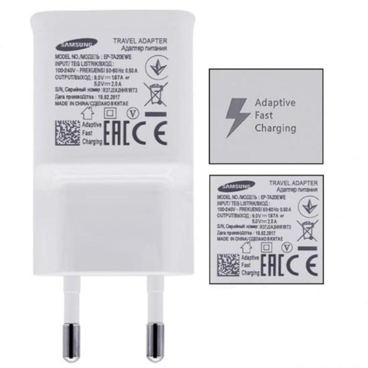 Samsung Adaptive Fast Charger EP-TA200 High Quality 15W 5V/2A 9V/1.67A Adapter for Galaxy S7/S7 Edge/S6/Edge/Edge+/Note Edge/ J3 & Other Smartphones Compatible For All Android Devices