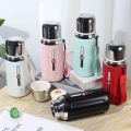 Imported 600ml / 800ml Stainless Steel Hot and Cold Vaccum Flask Insulated Water Bottle with Long Hot and Cold Time Fancy Water Bottles For Girls and School Kids Gym. 